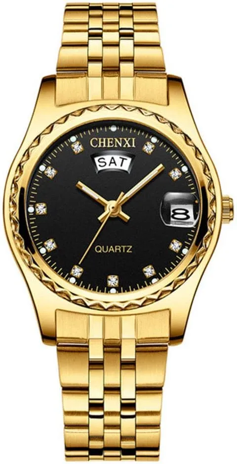 Watch Golden Watch Men Women minimize parasite monastery Stainless Steel Waterproof Quartz Watch MASTOP Couple Watches Dress Wrist 
