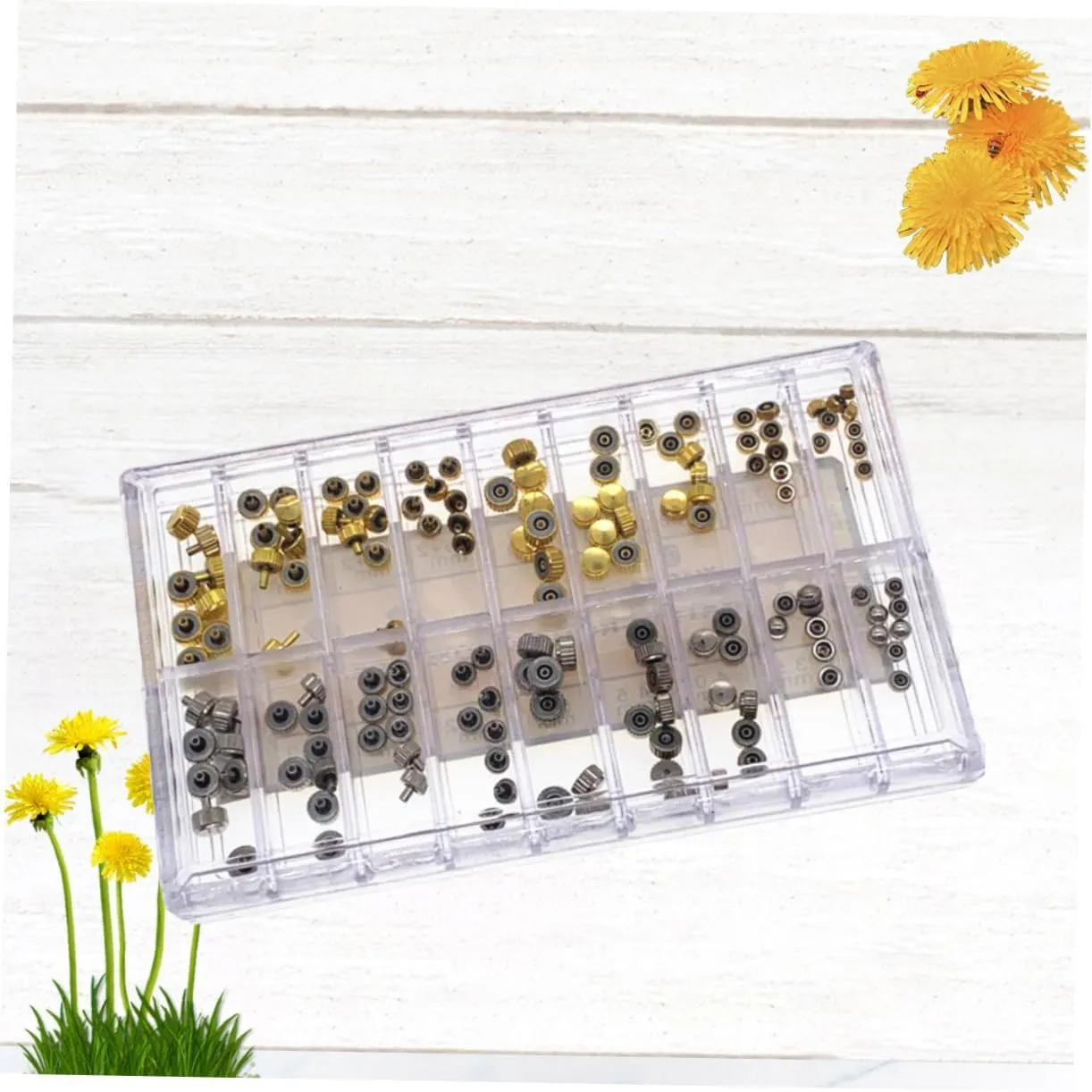 Watch Handle companion 280 Pcs Watch Repair Tool Stainless Steel Spare Parts Watch Stem Waterproof Watch Crown 