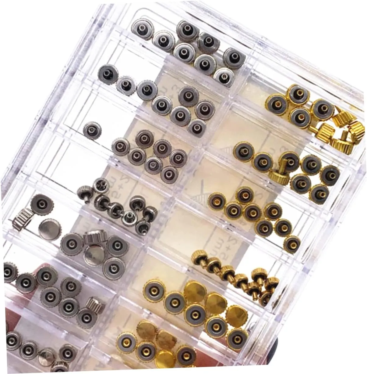 Watch Handle companion 280 Pcs Watch Repair Tool Stainless Steel Spare Parts Watch Stem Waterproof Watch Crown 
