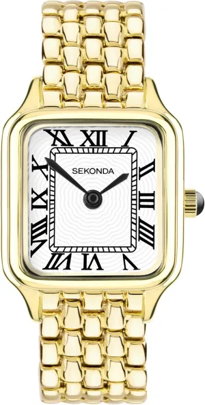 Watch in White with Analogue Display, and Alloy Strap function Sekonda Classic Monica Ladies 30mm Quartz 