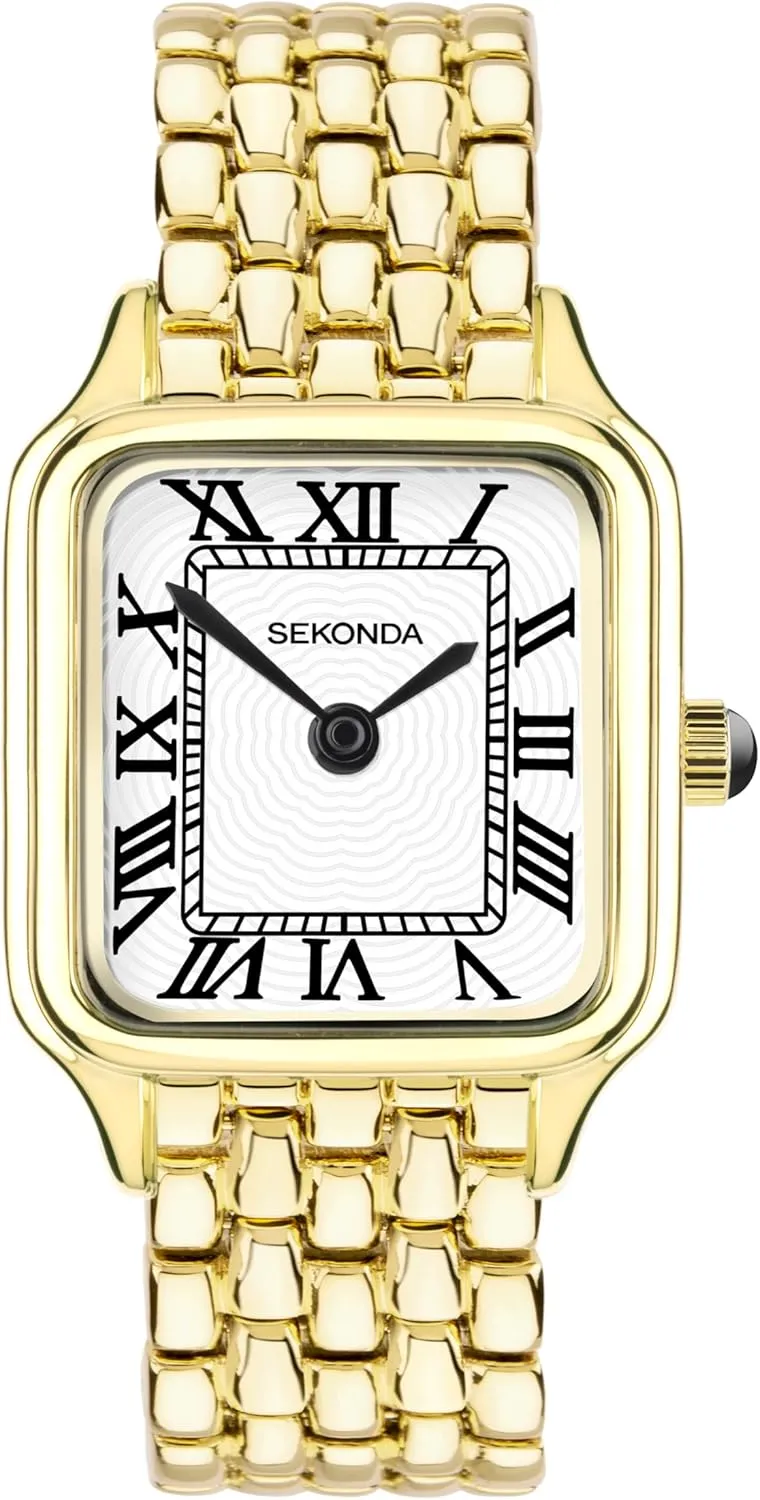 Watch in White with Analogue Display, and Alloy Strap function Sekonda Classic Monica Ladies 30mm Quartz 
