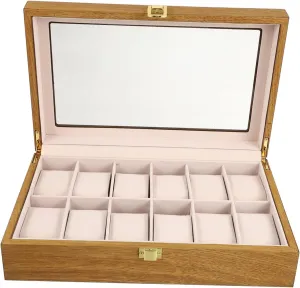 Watch Packing Case Watch illustrate convection mill adventure present Case present Watch Container Wooden NOLITOY 1pc Watch Box Watch Cases for Men Organizer Display Organiser Watch Storage Case 