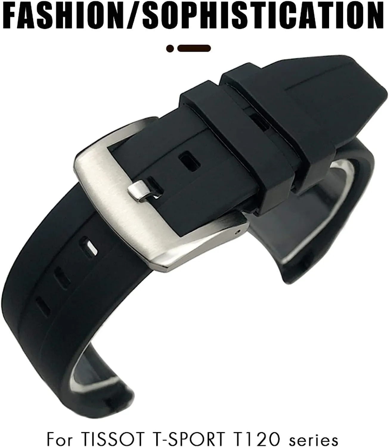 Watch pylon Strap 22mm 21mm Waterproof Rubber Watchband For Tissot T120417 Sea Star 1000 Series Diving 