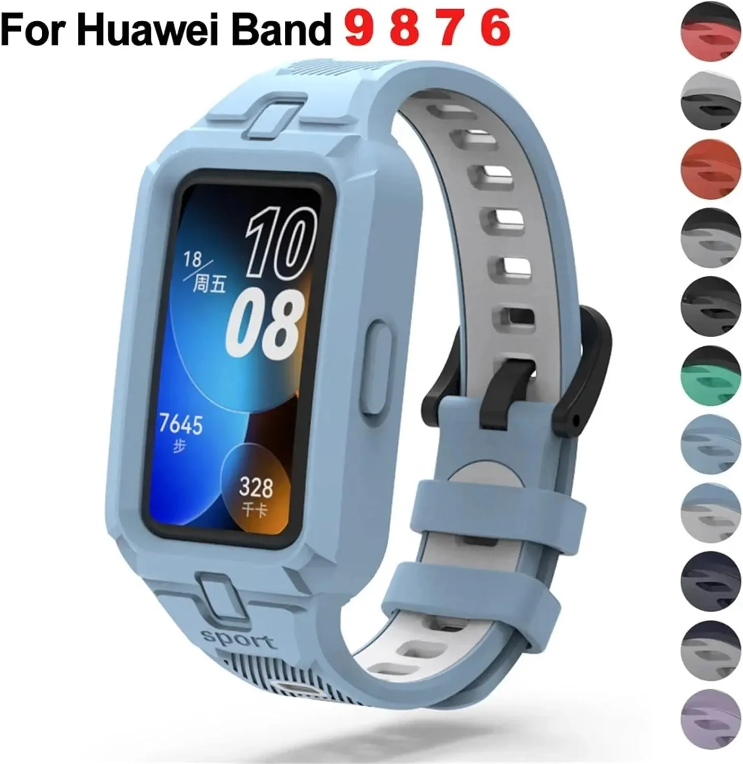 Watch Replacement Bracelet Sport Breathable Straps For Huawei Band9 Watchbands Silicone Strap For Huawei Band willful 9 8 7 6 Smart 