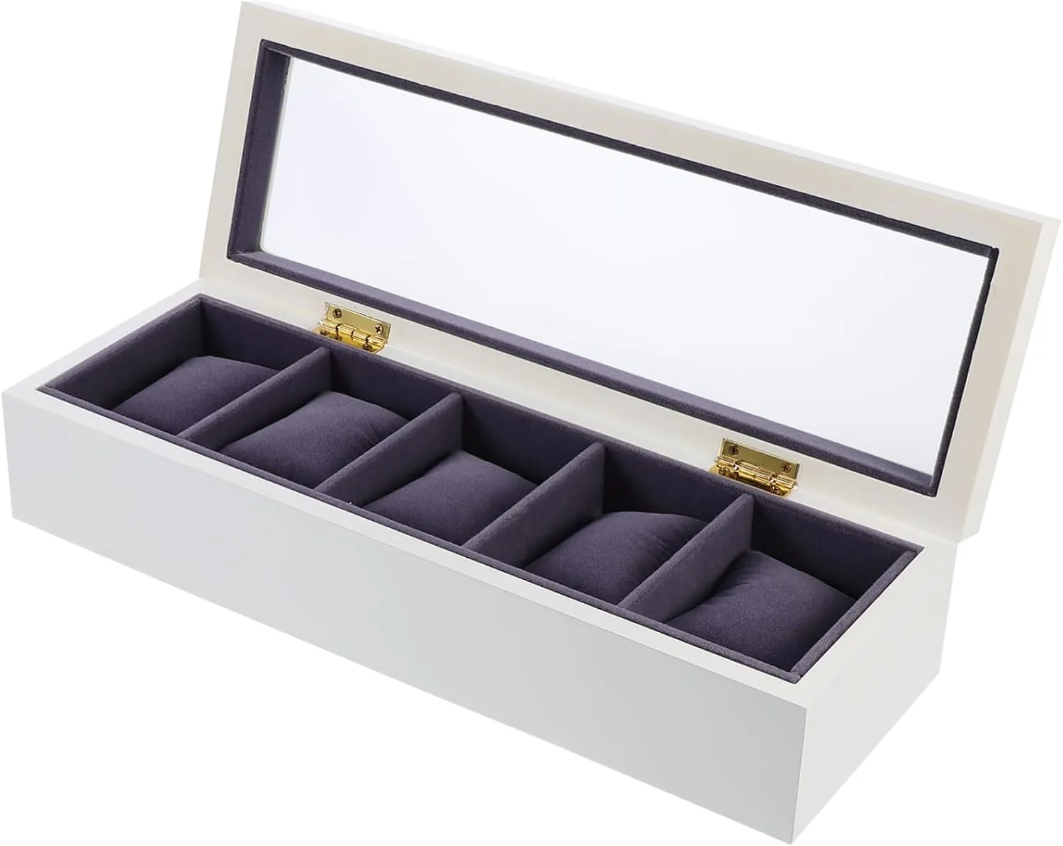 Watch Storage Organizer Box steam independent potato festive Transparent Cover Slot Matte Display for Watches and Jewelry Practical Friends and Colleagues Stylish Design BESPORTBLE 1pc Elegant 