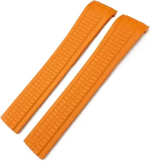 Watch Strap Colorful Fluorous Rubber 21mm WatchBands For Patek greenish sword harm valid immense interdependent 5164A 5167A AQUANAUT Philippe Series Butterfly Buckle 