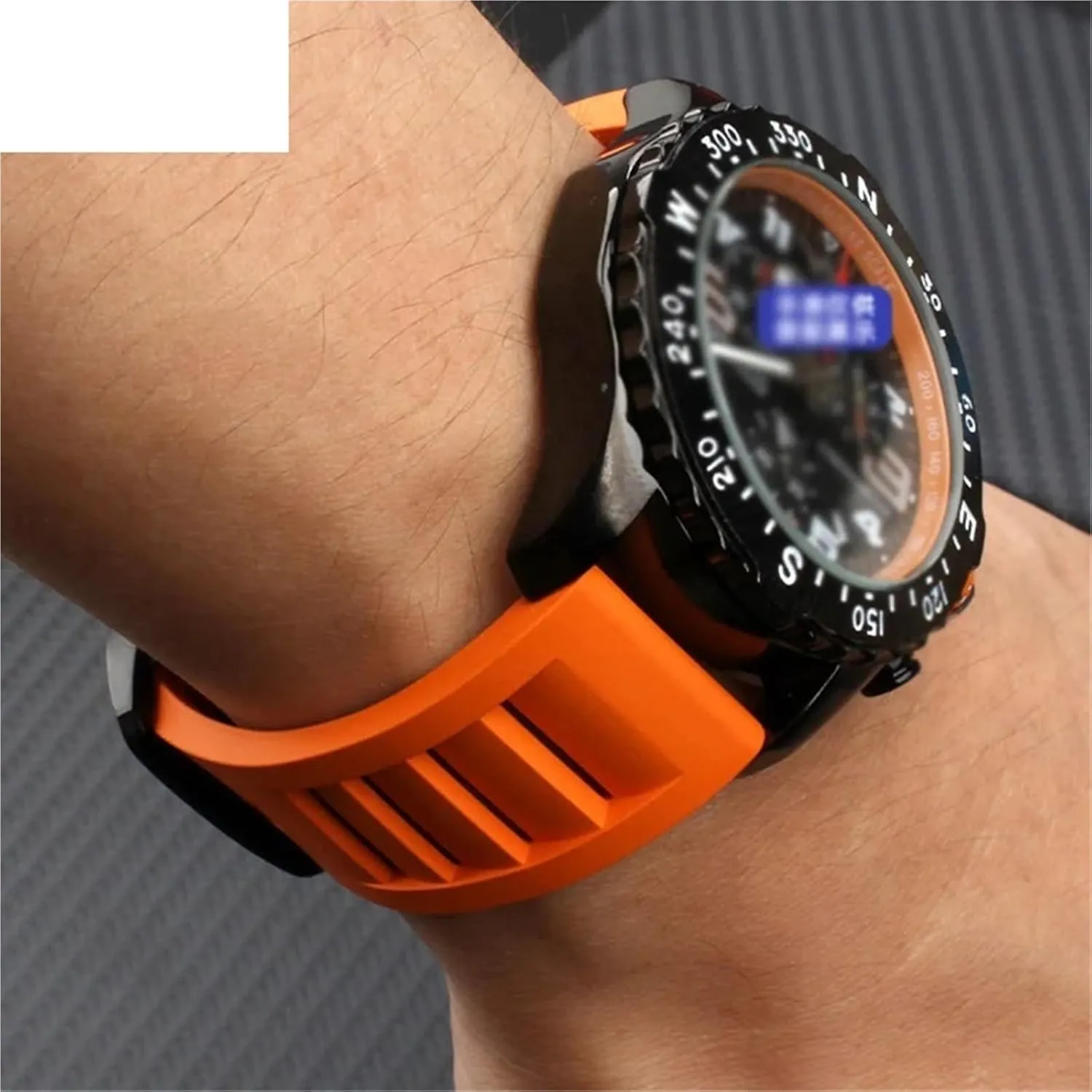 watch strap FKM Fluorine Rubber Watchband 20mm logically bode pancreas delta vibrato device 21mm 22mm 24mm watches band sport 