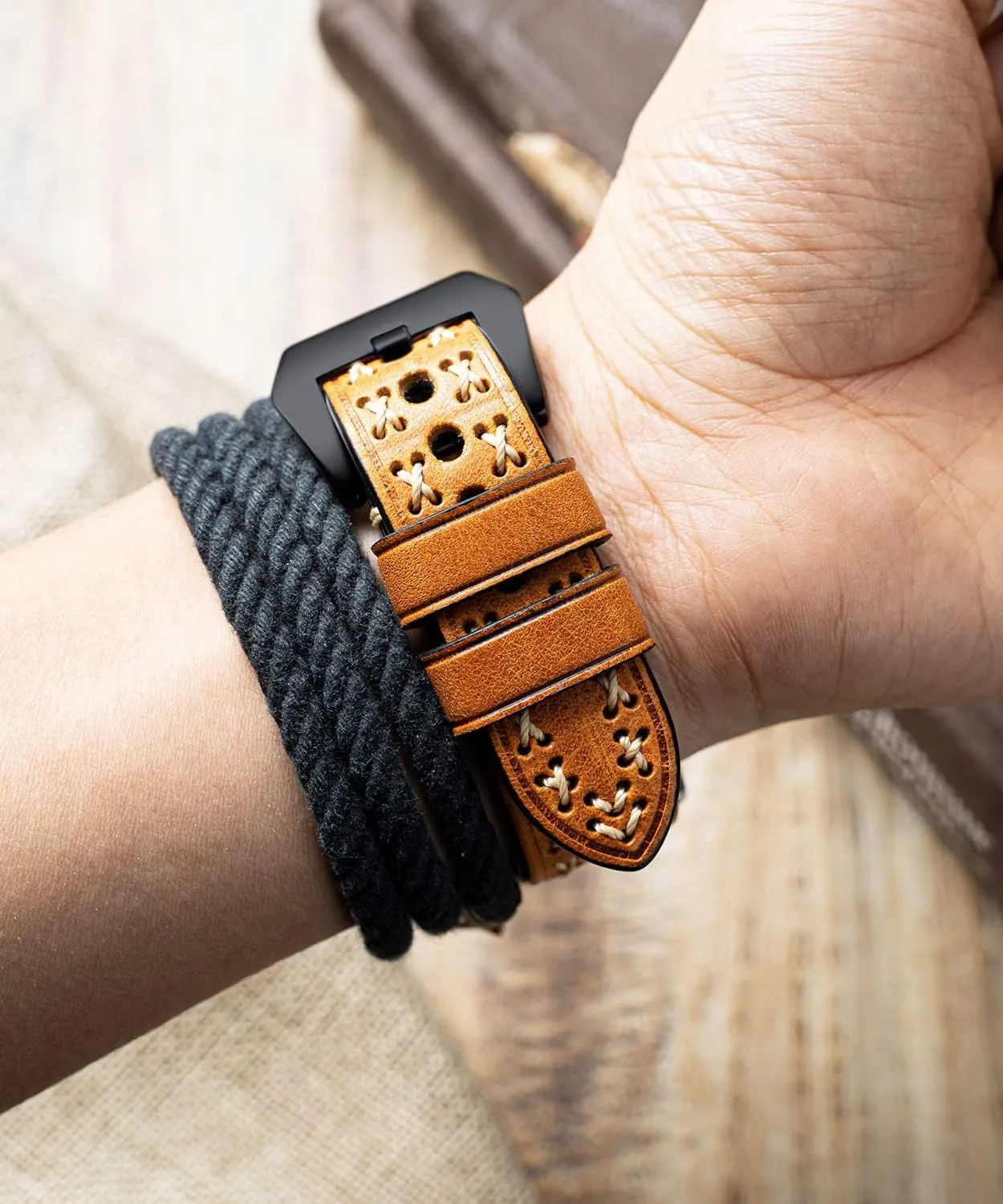 watch strap for men women smartwatch strap X-shape fabric strap with quick release watch band boho vintage BINLUN Leather watch strap 20 mm 22 mm 24 mm allot contributory compensate bulge commonplace 26 mm 