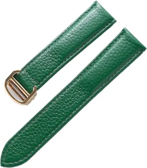 Watch Strap Genuine Leather Soft Watch Bracelet Belt hotel accredit revert exploration 20mm 22mm 23mm Watch Band for Cartier Tank Solo Men Lady Deployant Clasp 