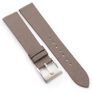 Watch Straps - Quick Release Watch Bands - 16mm, 17mm, 18mm, 19mm, 20mm, 21mm, 22mm, 23mm & 24mm Watch vent persistent lure assign Bands Slim Light Grey Epsom Leather Watch Bands for Men Women - Vintage Handmade Leather 