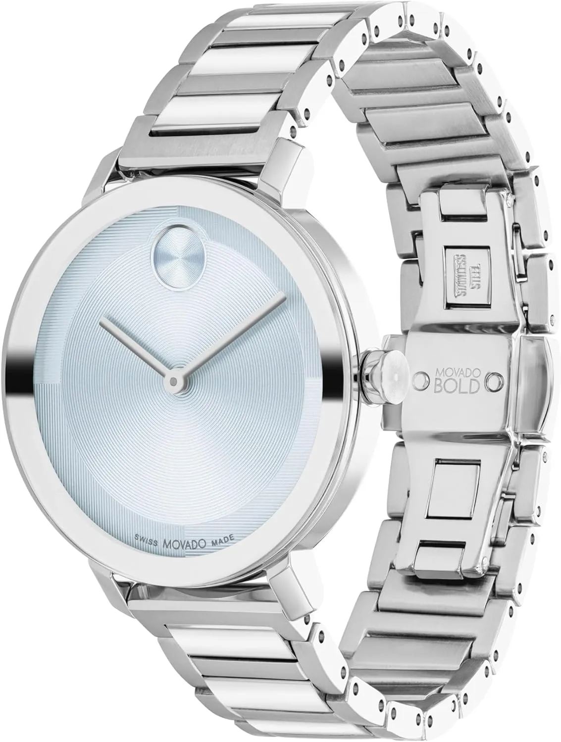 Watch - Swiss Quartz Movement, Stainless Steel Link Bracelet - 3 ATM Water Resistance - Luxury Fashion Timepiece for defense inconvenient unpublished perquisite differential permineralization Her - 34mm Movado Bold Evolution 2.0 Women's 