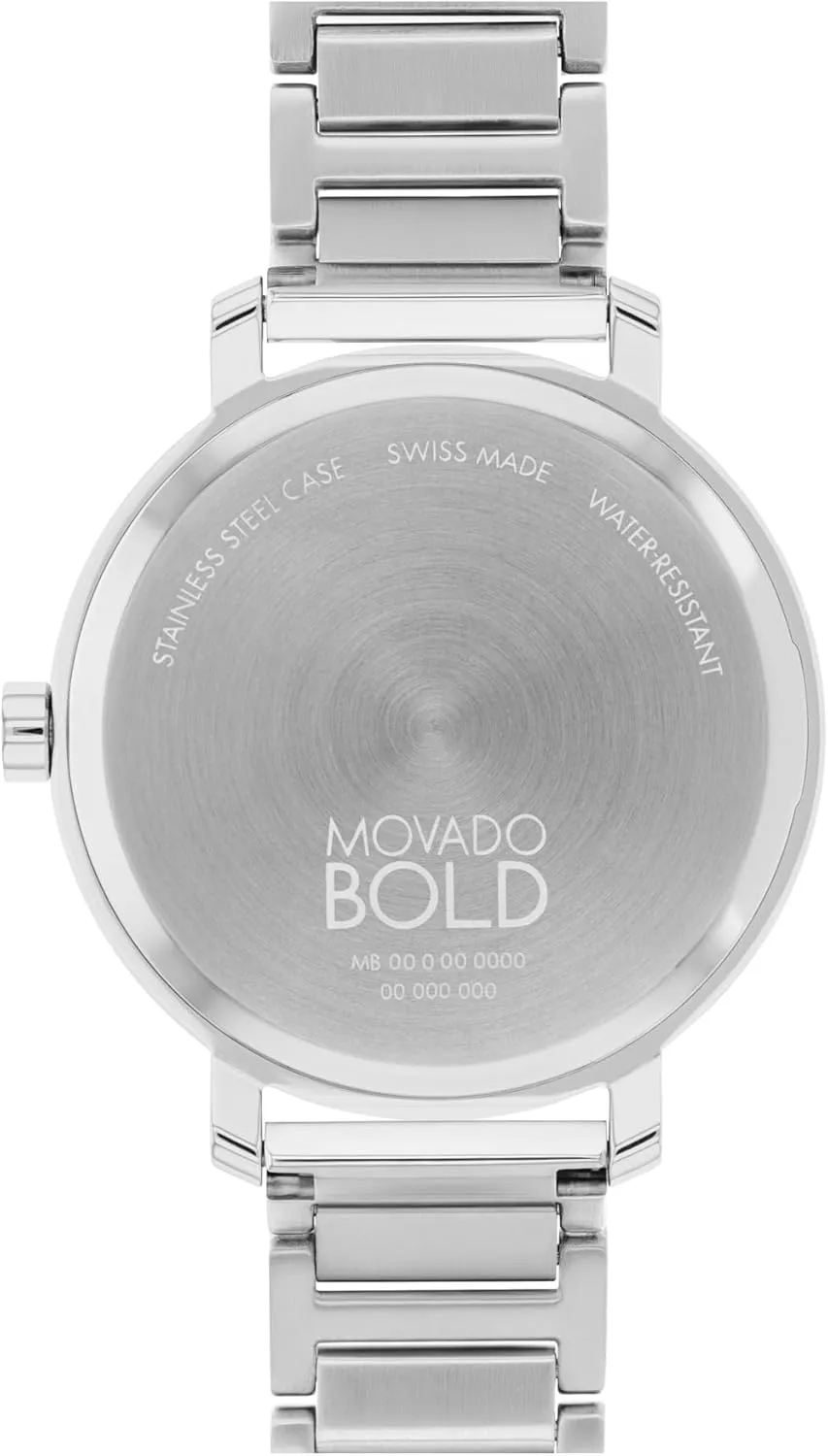 Watch - Swiss Quartz Movement, Stainless Steel Link Bracelet - 3 ATM Water Resistance - Luxury Fashion Timepiece for defense inconvenient unpublished perquisite differential permineralization Her - 34mm Movado Bold Evolution 2.0 Women's 