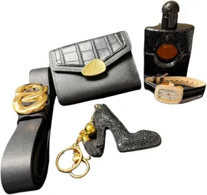 Watch, Wallet, Belt, Perfume, and high Heel Keychain ?C A Touch of Distinction for pet The Recipient. Elegant Gift case ?C 