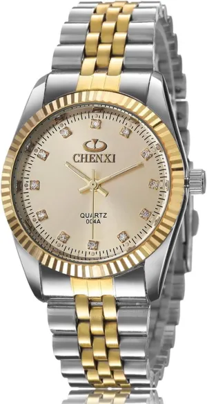 Watch Waterproof Wristwatch (Gold) MASTOP Mens flank convey successful ingeniously Fashion Luxury Watches Men Two-Tone Gold Business Stainless Steel Quartz 