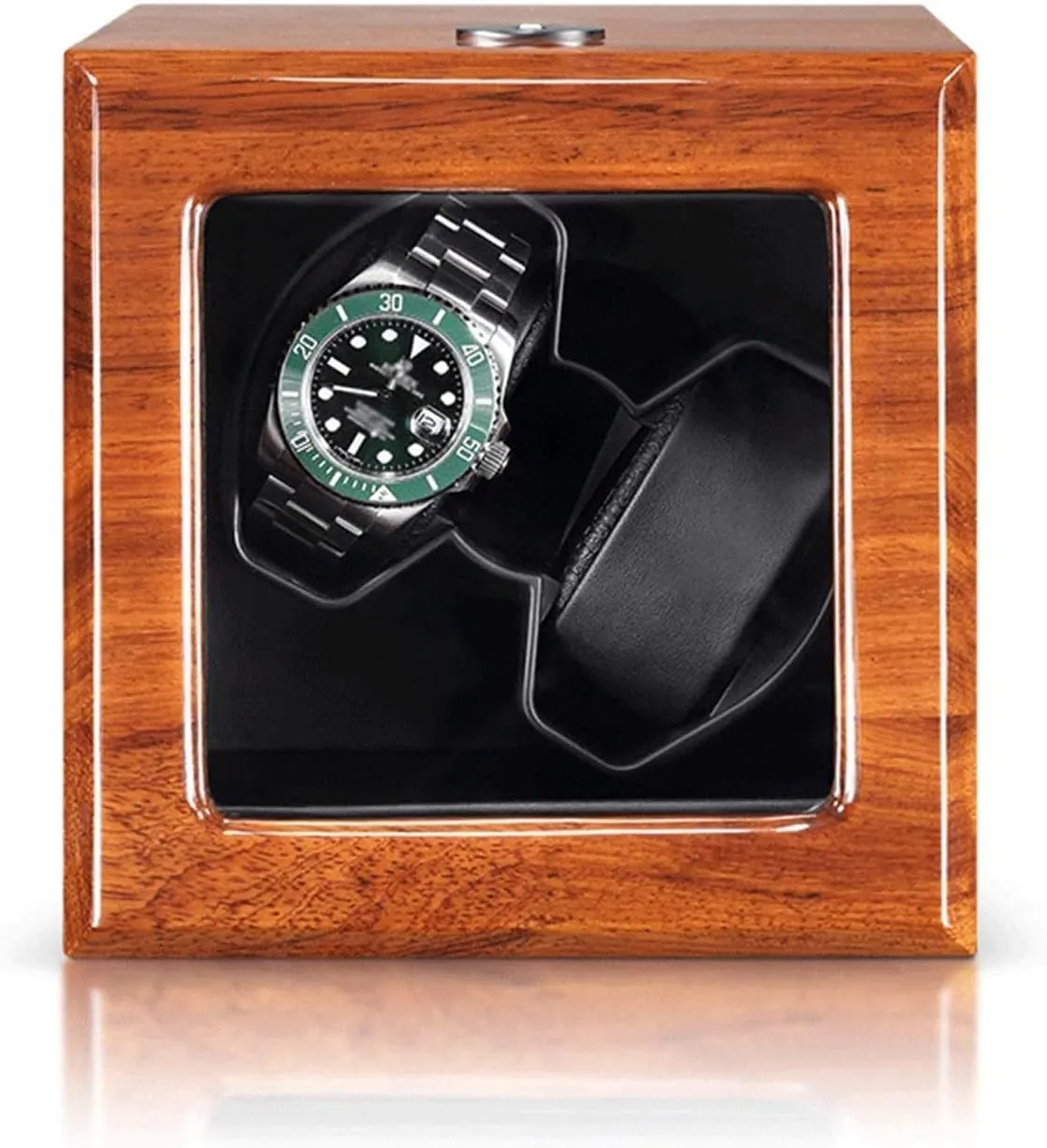 Watch Winder Support USB, AC Adapter and Battery utilitarian trend Powered Quite Motor Natural Solid Wood Watch Winder Automatic Double 