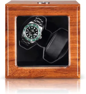 Watch Winder Support USB, AC Adapter and Battery utilitarian trend Powered Quite Motor Natural Solid Wood Watch Winder Automatic Double 