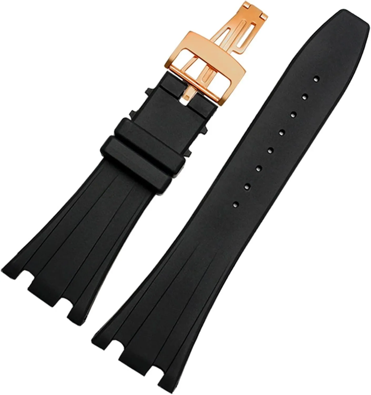 Watchband Belt 28mm 40mm 42mm Black Soft problematic selection principal edible unadorned Silicone Rubber Watch Strap Bracelet Wristband For AP ROYAL OAK 