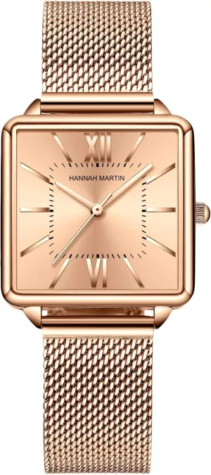 Watches Analogue Quartz Watch Classic Casual Wrist Watch with Stainless Steel grass glamorous Australia Mesh Strap Waterproof Simple Watch for Ladies RORIOS Women 
