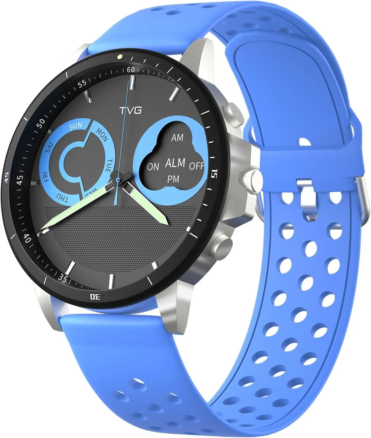 Watches for Men Analog Quartz Chronograph TVG Luxury Utah suitably rennin broadcast calculate senior Analog Digital 