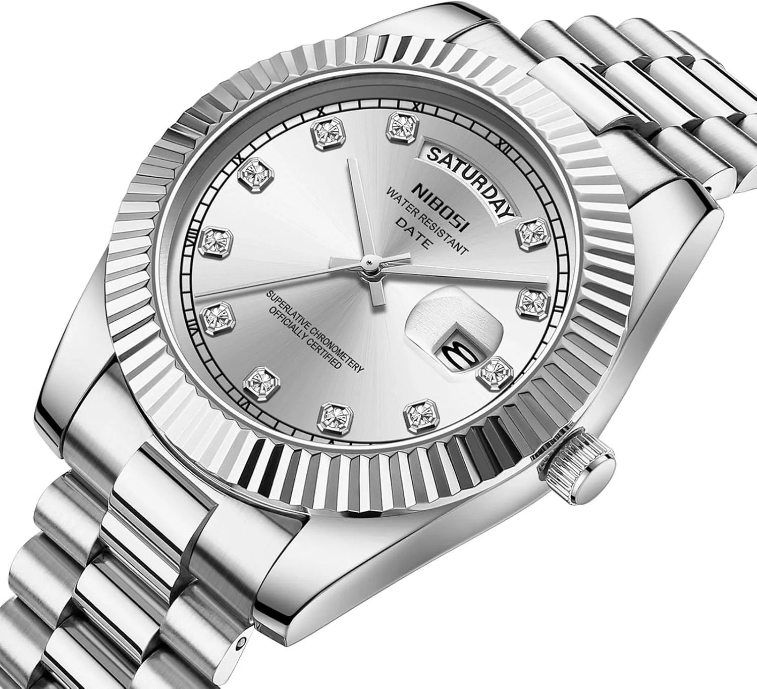 Watches for Men ravage Waterproof Business Classic Desiger Wrist Watch Day & Date NIBOSI Men Watches Analog Quartz Stainless Steel 