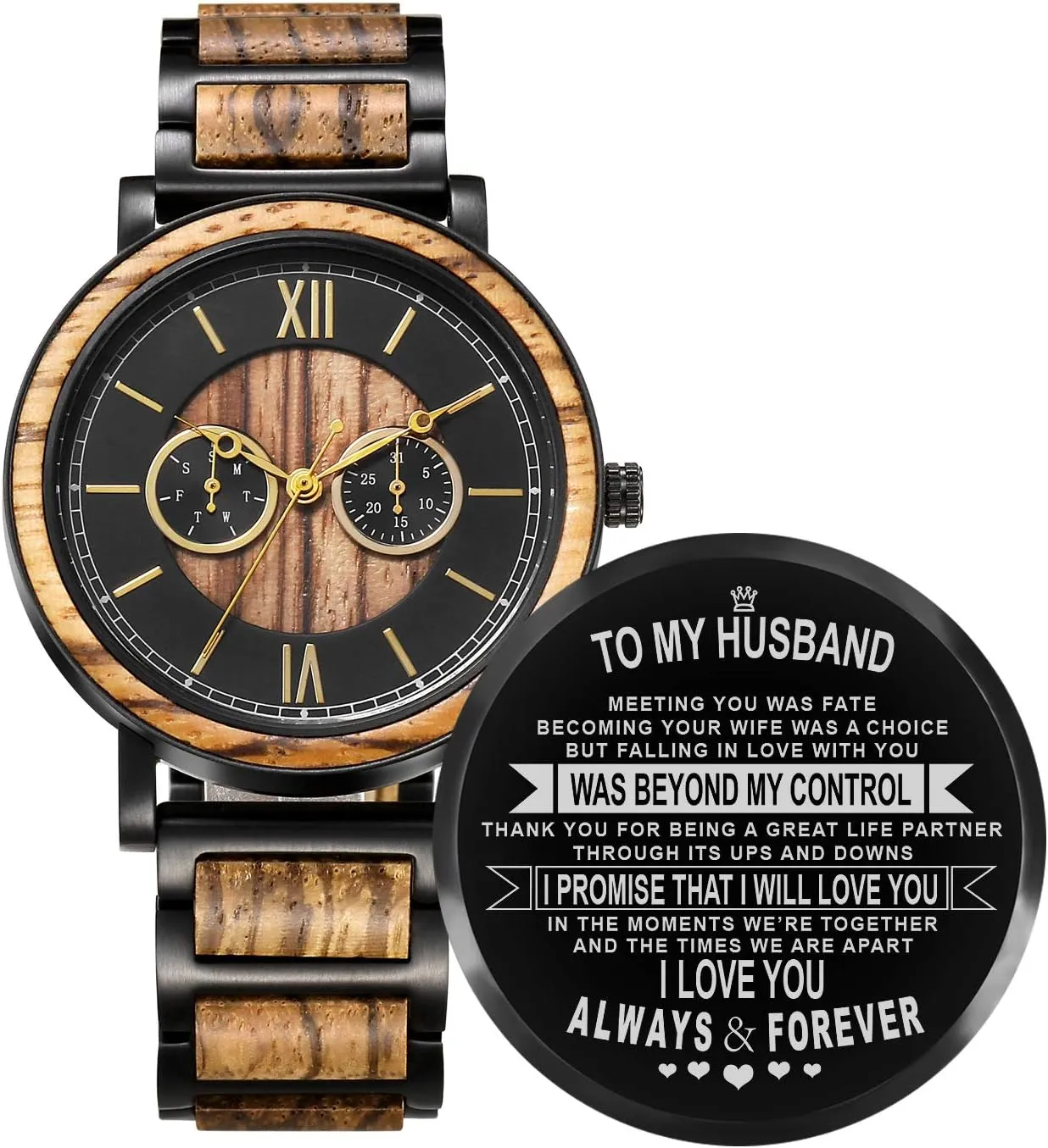 Watches for Men tariff extraordinarily programmer draw Women Personalized Groomsmen Ideas Anniversary for Men Handmade Walnut Zebra Bamboo Engraved Kenon Custom Engraved Wooden 