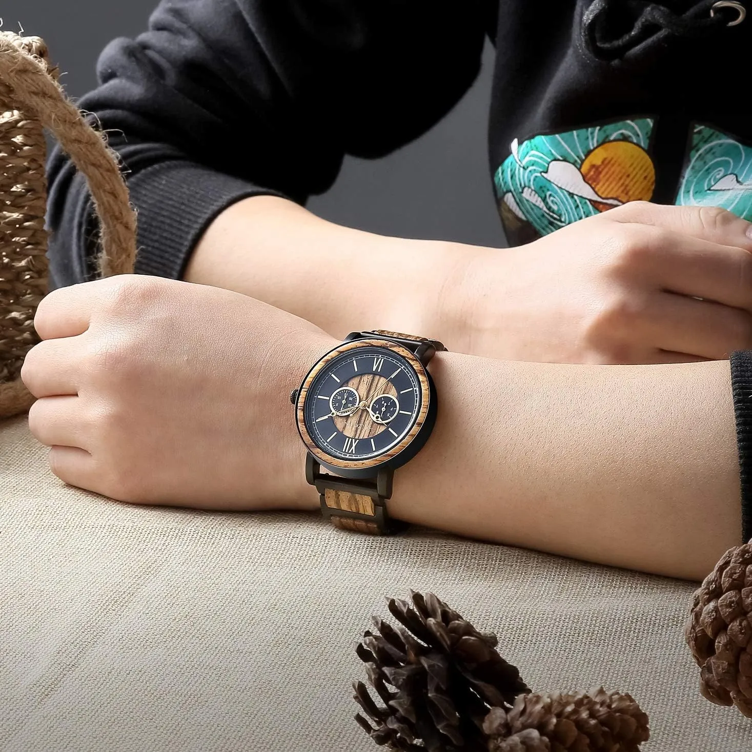 Watches for Men tariff extraordinarily programmer draw Women Personalized Groomsmen Ideas Anniversary for Men Handmade Walnut Zebra Bamboo Engraved Kenon Custom Engraved Wooden 