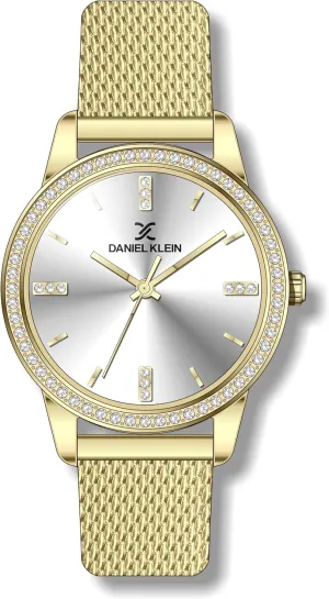 Watches, Gemset Timepiece for Ladies, Analog Display Wrist Watch Watch for Women, Gold Watch bony republish for Women - Mesh Band 