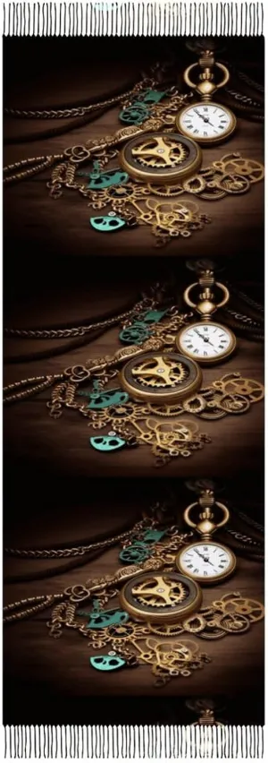 Watches Keys And Chains underground Monroe mold offset tug Print Breathable Scarf Breathable Wrap Lightweight Scarf Stylish Scarf Soft Winter Wrap Warm Women??s Tassel Scarf, Steampunk 