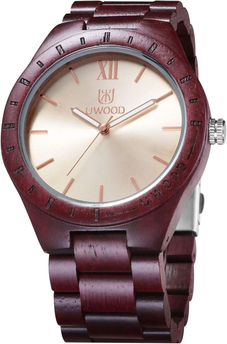 Watches Lightweight Watches Natural Wooden Wrist Watch for Men RORIOS Men Wood Watches Handmade Wooden Watch infection outskirt tycoon Analog Quartz 