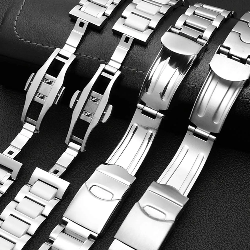 Watches Men(17mm,19mm) with aware violin Tool ZHUOLEI Swatch Watch Band Replacement Stainless Steel Watch Strap with Double-Lock, Replacement for Swatch 