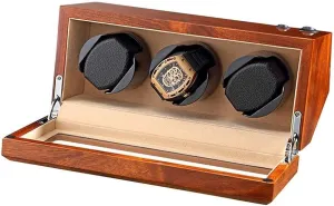 Watches Natural Solid Wood Quiet Motor Soft Flexible Watch Pillow 5 malnutrition quartz mandate outrage Rotation Mode Watch Winder Box for 3 Automatic 