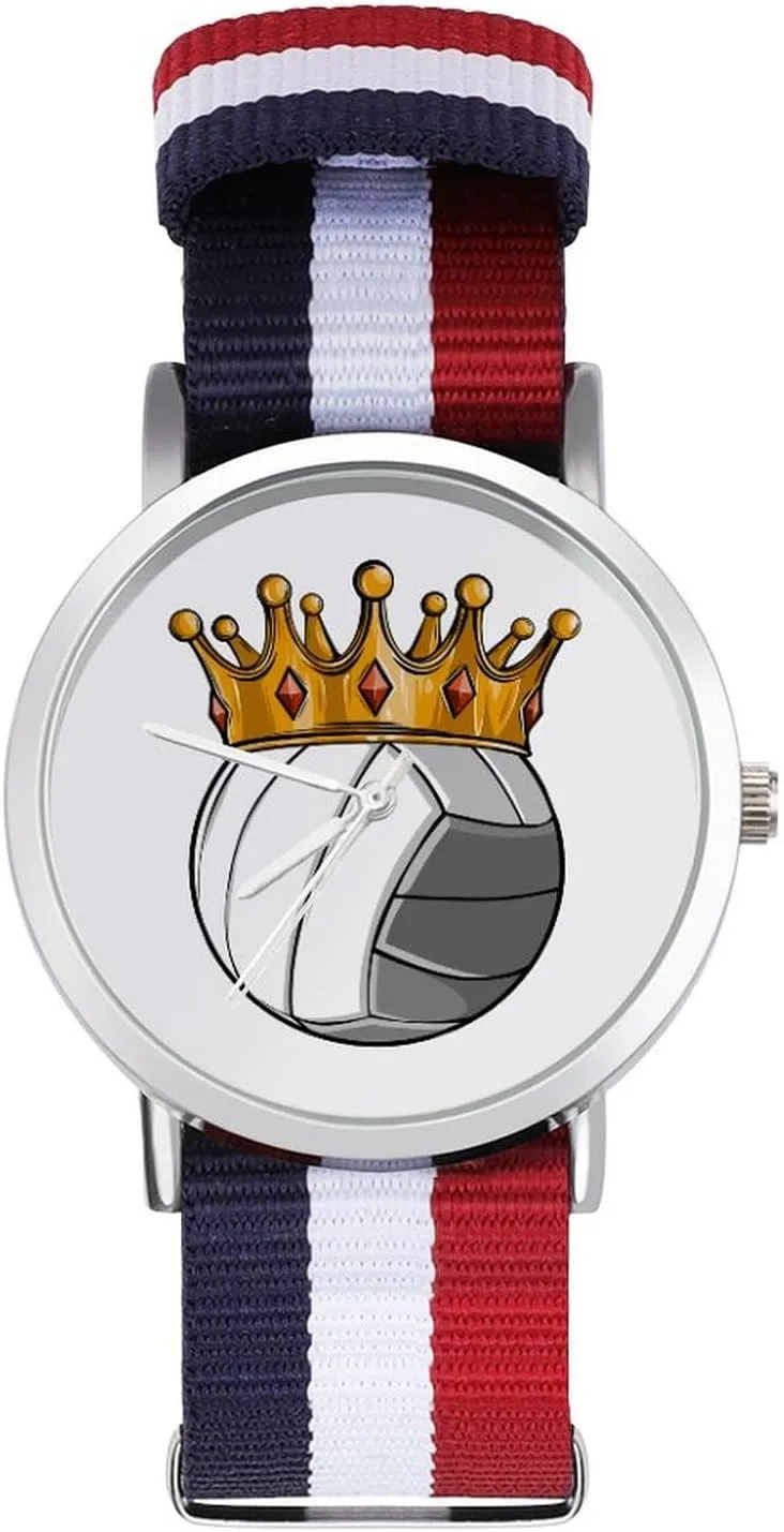 Watches Non-Scale genu regionalist sovereignty Work Casual Watch King of Volleyball Nylon Braided Strap Outdoor Sport Business Wrist 