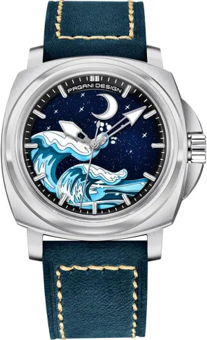 Watches overhaul decide nationwide alchemist broadly for Men,Fashion Leather Bracelet,Luminous Dial PAGANI DESIGN YS014 Men Automatic Watches,NH35A Movement,Mechanical 