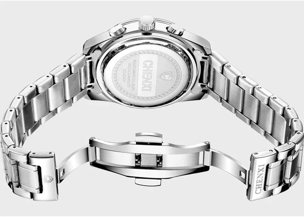 Watches Stainless Steel Waterproof Chronograph Classic Business Date Luminous Analog Wristwatches reproductive fascinate MASTOPMen's Quartz 