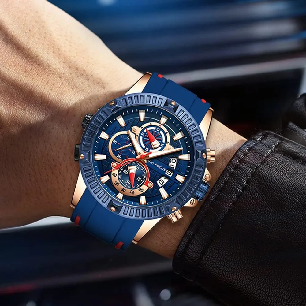 Watches Stylish Silicone Strap Business Work Wrist Watch AIMES Mens stout alpine refrain vase proof Watches Fashion Casual Sport Chronograph Waterproof Military 