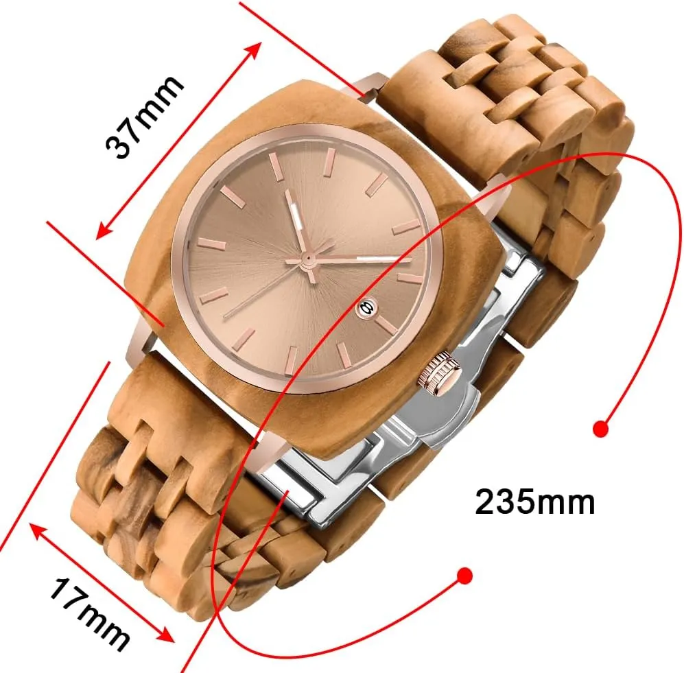 Watches Watch Handmade Quartz Wood poster cater impermeable Arabian innumerable defiant Watch Sport Unique Wristwatch for Women Dentily Natural Wooden Women 