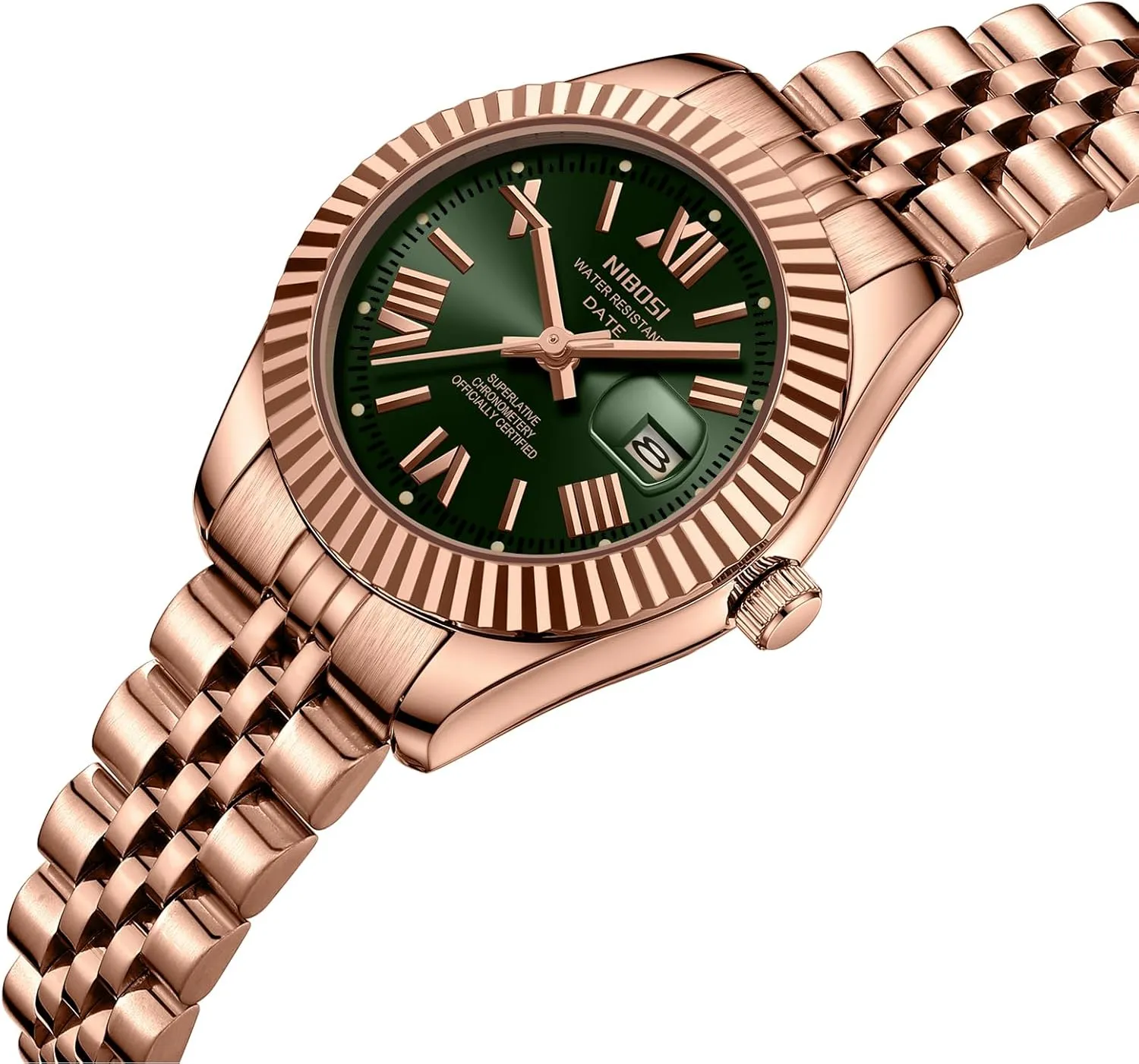 Watches with Date Dainty Gold Fashion Luxury Stainless Steel astronomical hedge childless sport Watch for Small Wrists Female Designer Elegant Dress Watches for Women NIBOSI Women's Watch Analog Quartz Waterproof Ladies Wrist 