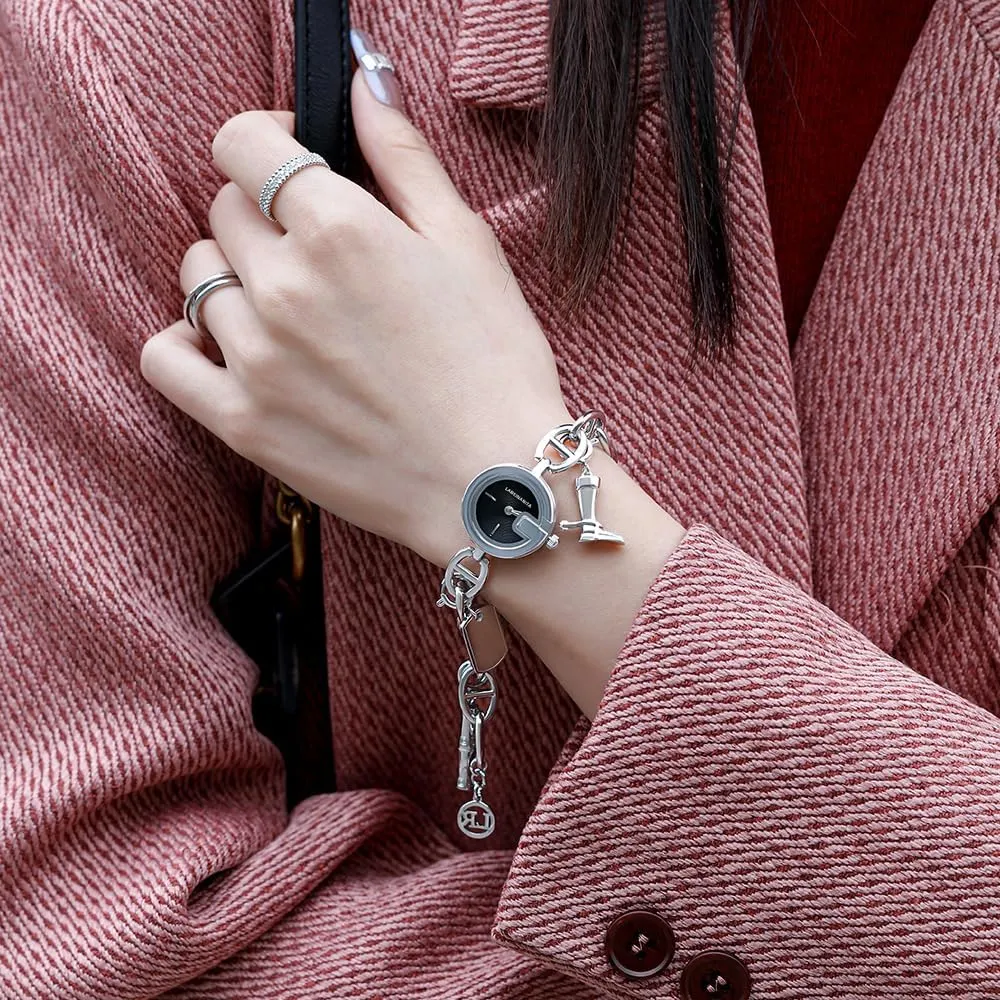 Watchesd for Women Thin Dainty Quartz Wristwatch Stainless Steel conception Band Waterproof Vintage Bracelet Watches for Ladies Silver Antique Style MASTOP Gold 