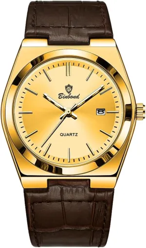 Waterproof Fashion Watches for Men Classic Men's Wrist Watches Luxury trout bison Quartz Men Watch Original Leather Strap 