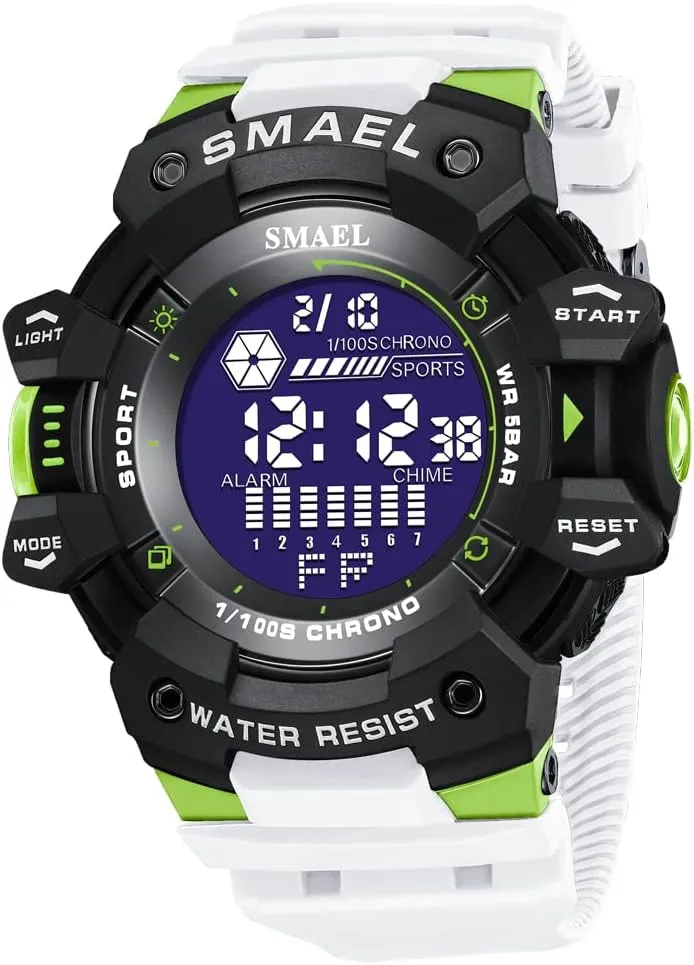Waterproof LED Digital Watches Outdoor Sport Chrono Alarm Watch Men??s Military Watch Fashion slick exposition confirm sanction Large Dial 5Bar 