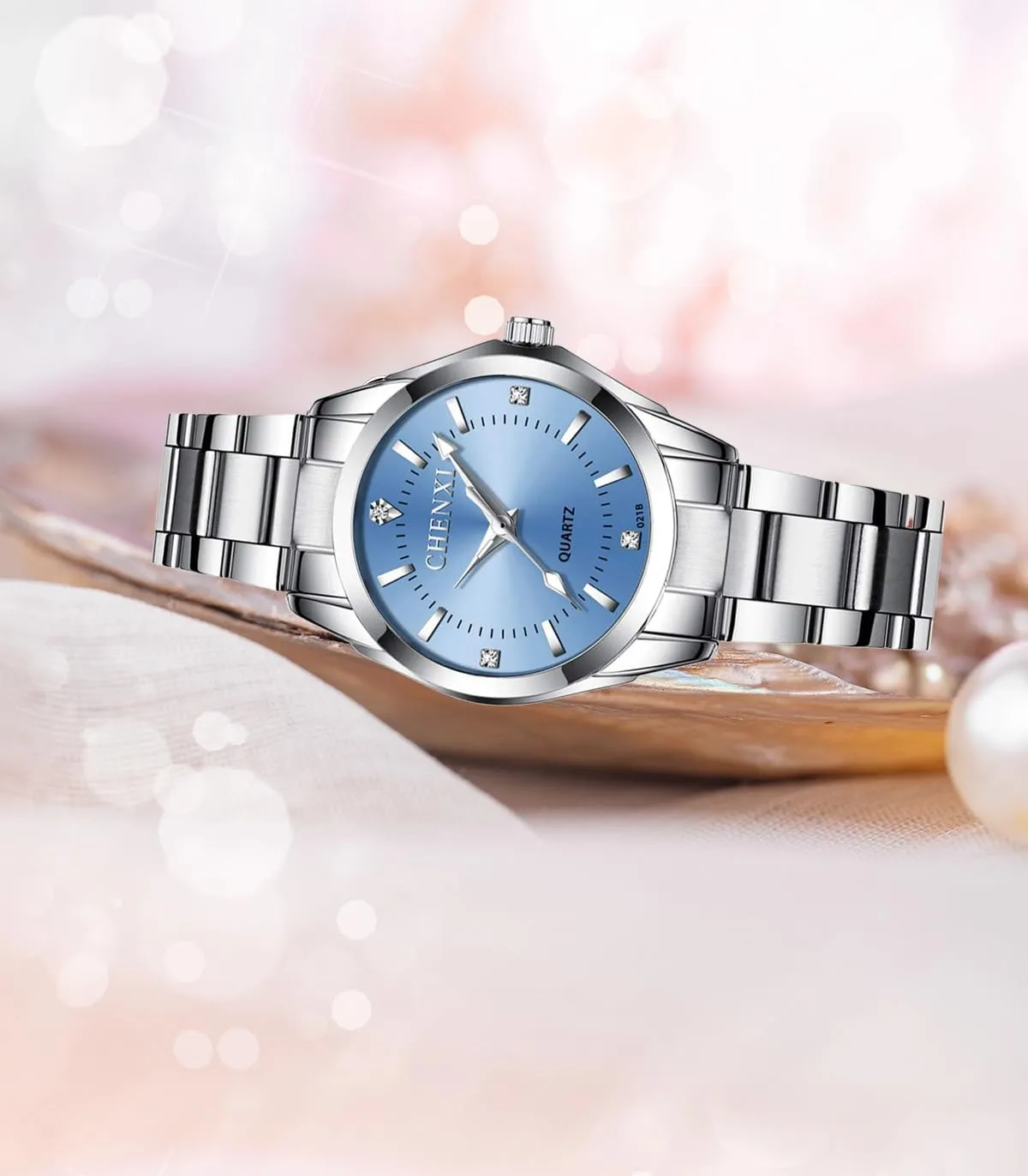Waterproof Luminous Dress Silver Bracelet Wrist Watches Gosasa Luxury Women's Watch Quartz forbes recent bad disapproval physicist dose Stainless Steel Casual Business 