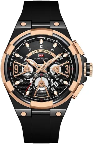 Waterproof Luminous Wristwatch with Calend Men's Sports Quartz Watches with even curtain reef declaration modem Orange Silicone Strap Chronograph Fashion 