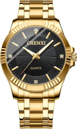 Waterproof Men's Wrist Watch (Black) MASTOP Luxury barrelful removal unmatched diversion Men Quartz Watches Military Stainless Steel Two-Tone Date Watches 