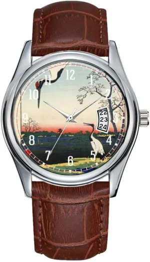 Waterproof Quartz Watches Clock Date Classic Business Brown Leather Christmas Wristwatch Minowa, folk Kanasugi, Mikawashima. Watches Men Watch Casual 