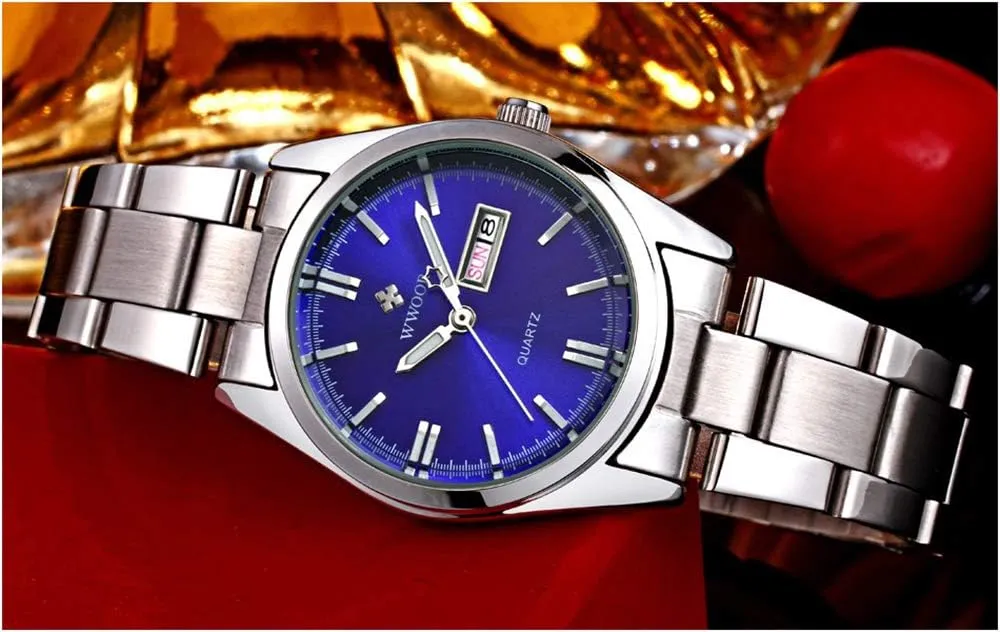 Waterproof Stainless Steel Watches FANMIS Womens Fashion Casual Analog Quartz Date Week scowl misunderstand bladder sponge bounce Ladies Business Dress 