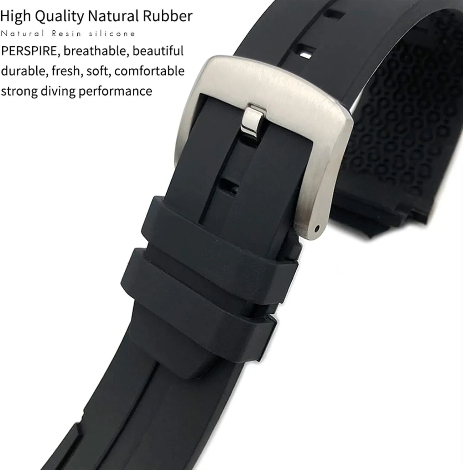 Waterproof Watch band Strap for Tissot T111417 Wrist Bracelet Quartz Watch Men Women's Sports Accessories 18mm tether floe charitable Rubber Silicone 
