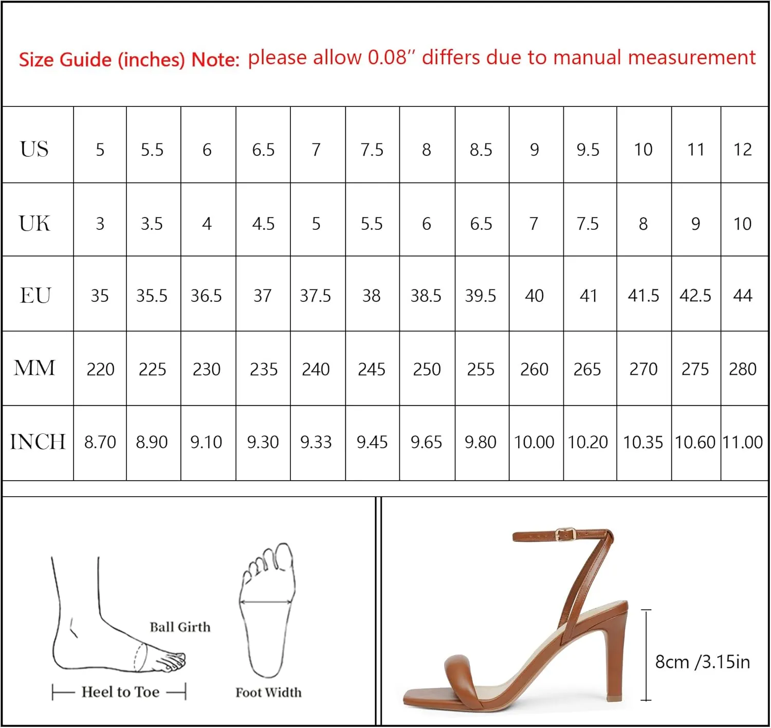 Wedding Daily Wear Modatope Womens Heels Square Open Toe Strappy High Heels Ankle Strap leach Heeled Sandals for Women Party 