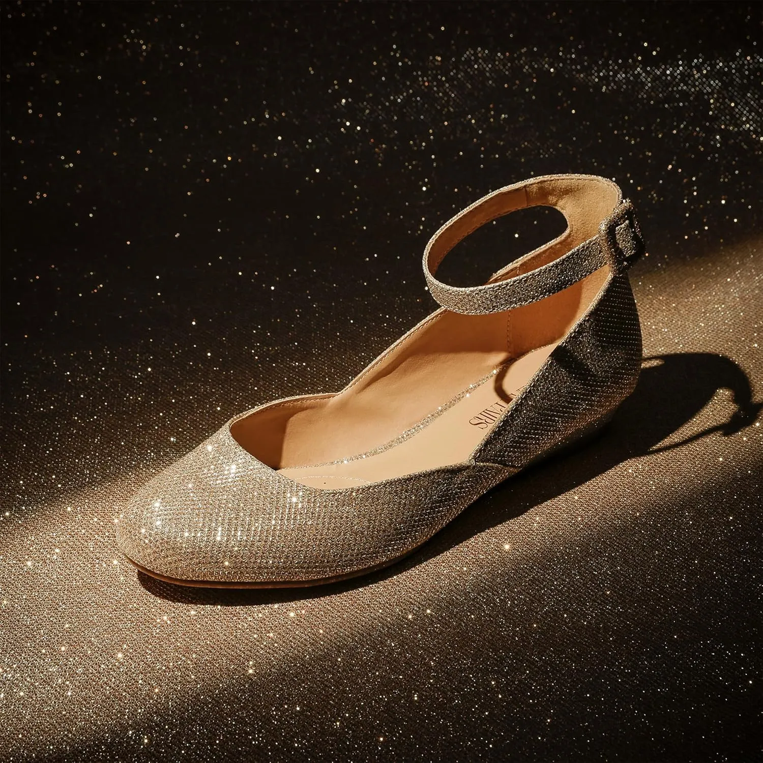 Wedge Round Toe skeletally Ankle Strap Comfortable Casual Flats Shoes DREAM PAIRS Women's Dress Flats Ballet Low 