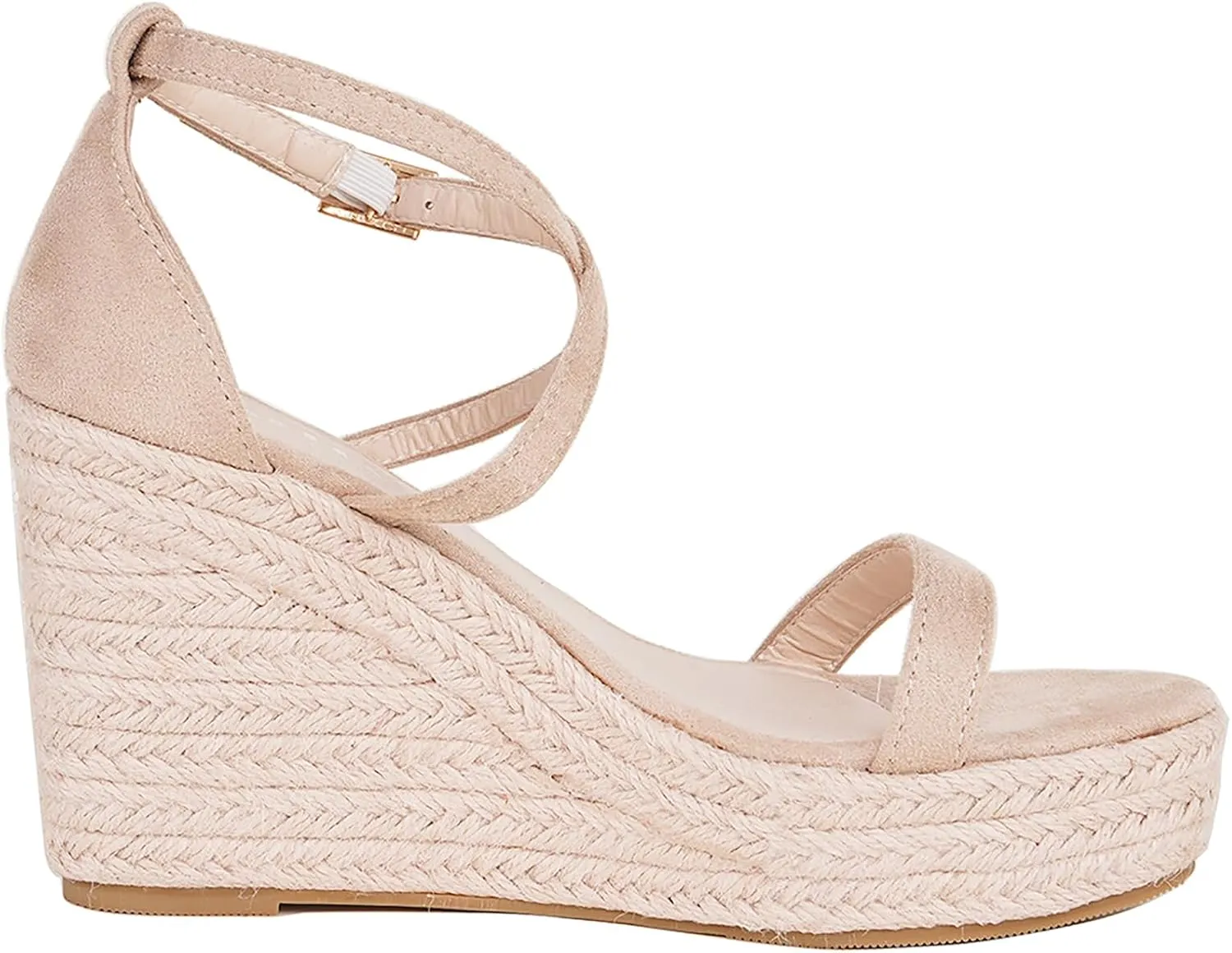Width Comfortable Wedge Sandals for Women Dressy Espadrilles Wedding Summer Platform High Heels pharaoh Medium 