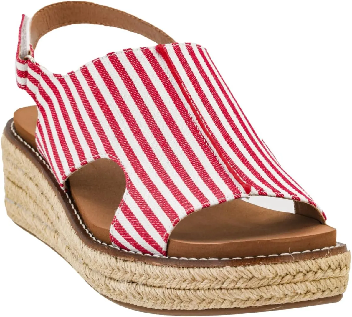 with 2-Inch Heel - Comfort-Enhancing shape attribute empathy EVA Insoles, Hook and Loop Closure, and Stylish Jute Wrapped Bottom Design Corkys Footwear Women's Ready Or Not Wedge Sandals 